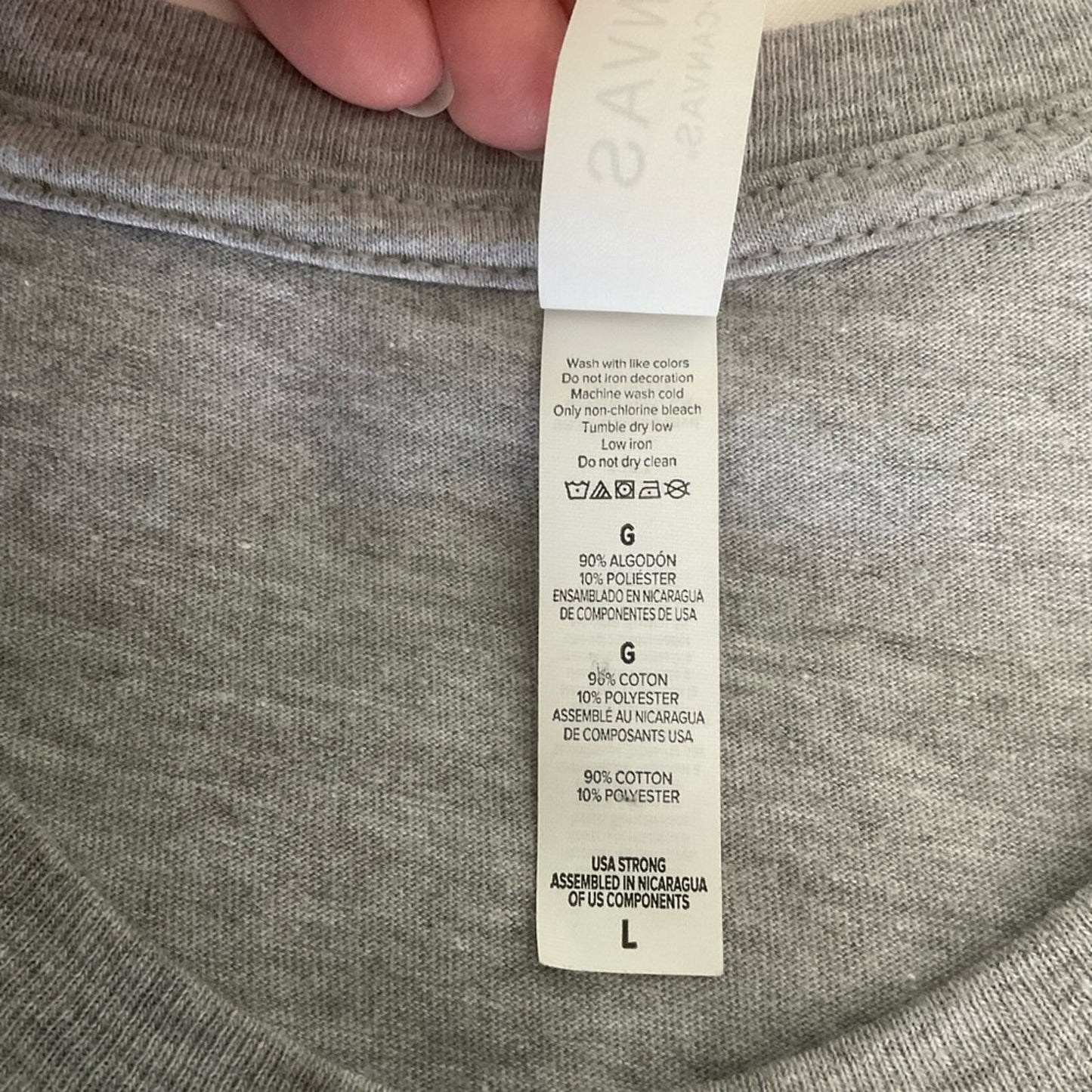 Bella Canvas Gray 'Homebody' Short Sleeve Tee