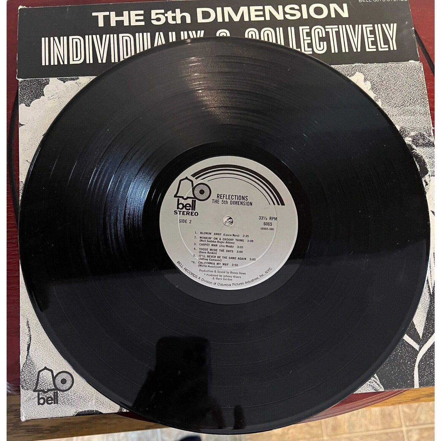 The 5th Dimension Individually and Collectively Bell 6073 1972 12" Vinyl Record