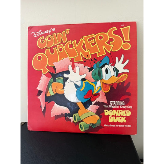 Disney's Goin' Quackers Donald Duck Vinyl LP Record - Vintage 1980