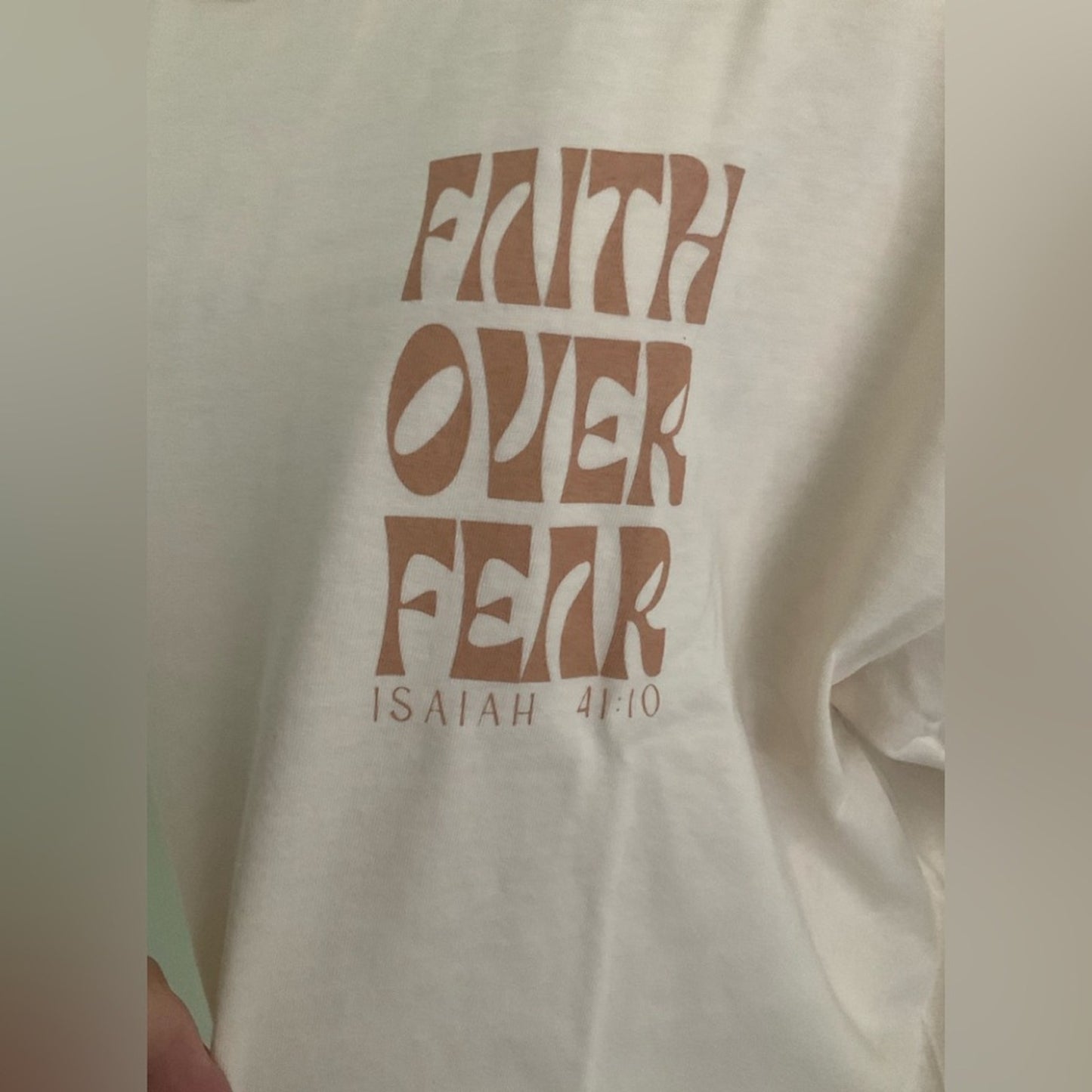 Comfort Colors Cream Faith Graphic Tee