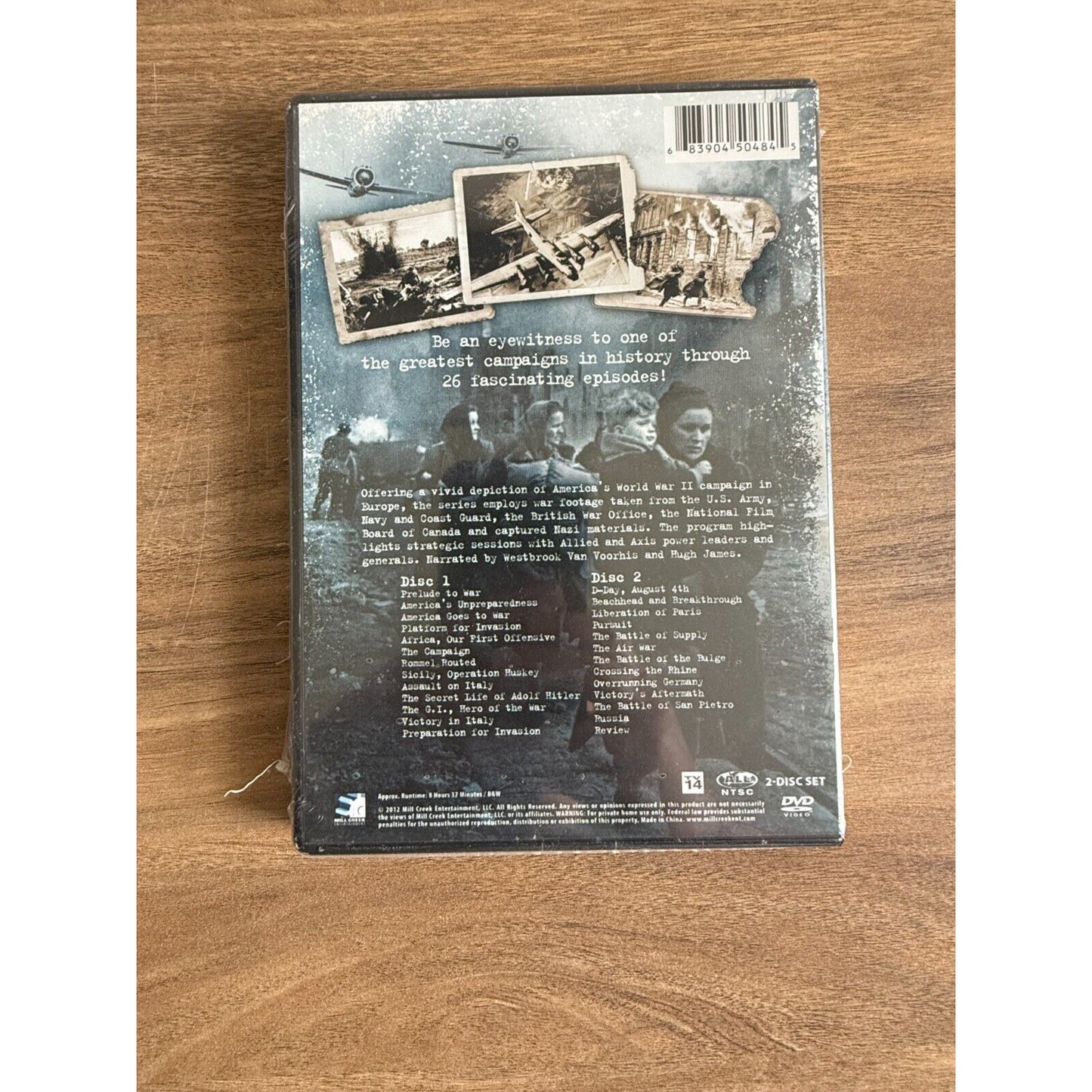 War In Europe (DVD, 2-Disc Set, 2012) 26 Complete Episodes 8+ Hours WWII