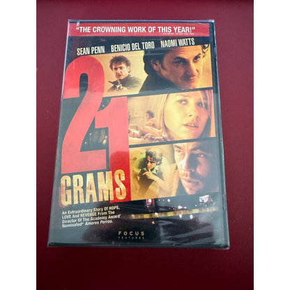 21 Grams Movie (DVD).Sean Penn Benicio Del Toro & Naomi Watts.New