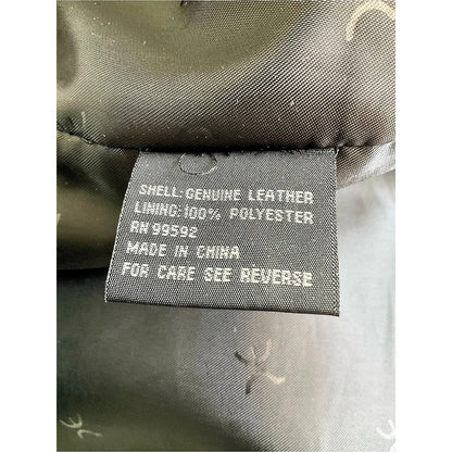 Perry Ellis Portfolio Leather Jacket Black XXL