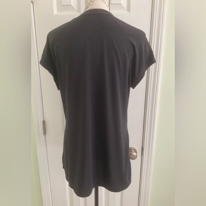 Ideology Black Graphic V-Neck Tee