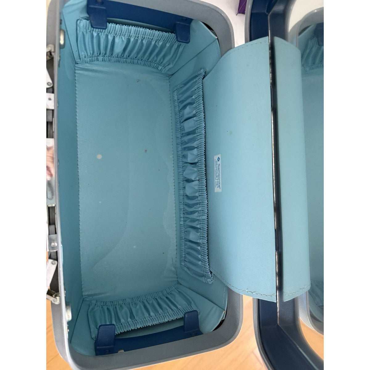 Vintage Samsonite Sherbrooke Luggage Makeup Case Turquoise/ Dark Teal