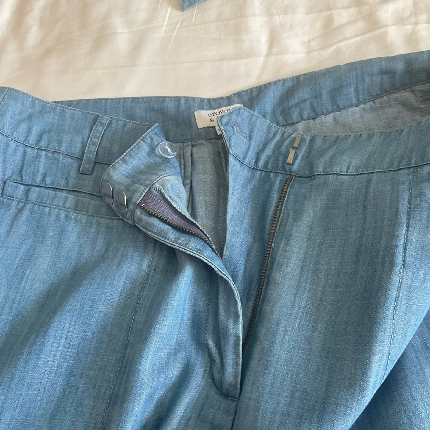 crown & ivy Blue Wide Leg Pants