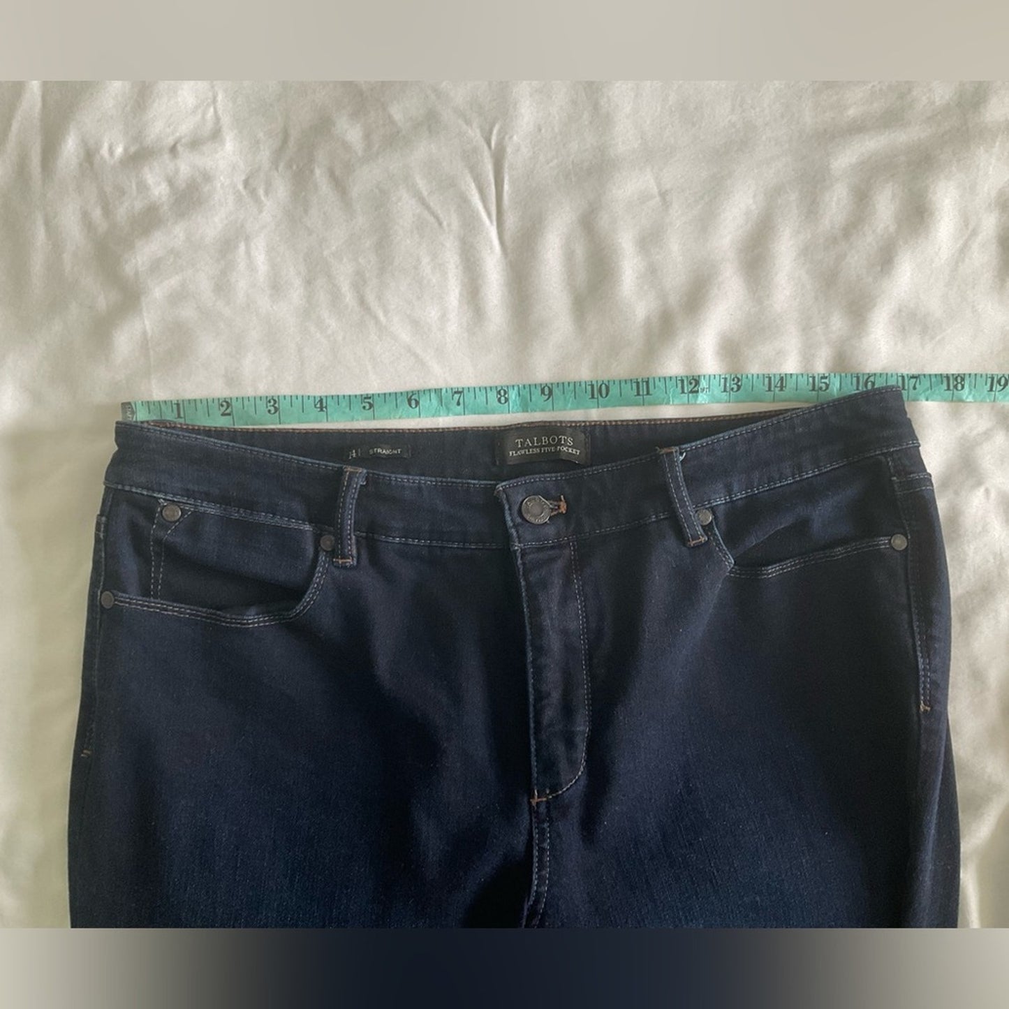 Talbots Women's Dark Blue Straight Leg Jeans