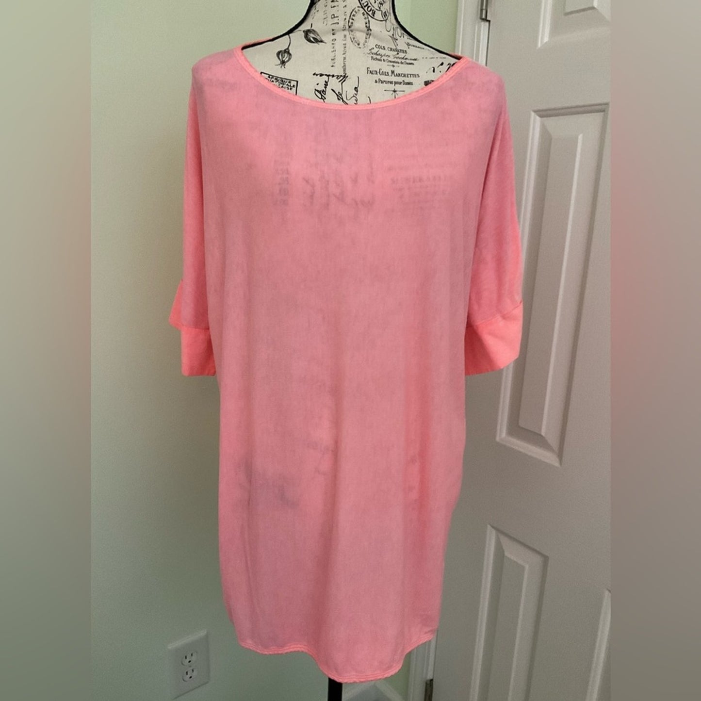 Soft Surroundings Long Tunic Top - Peach color