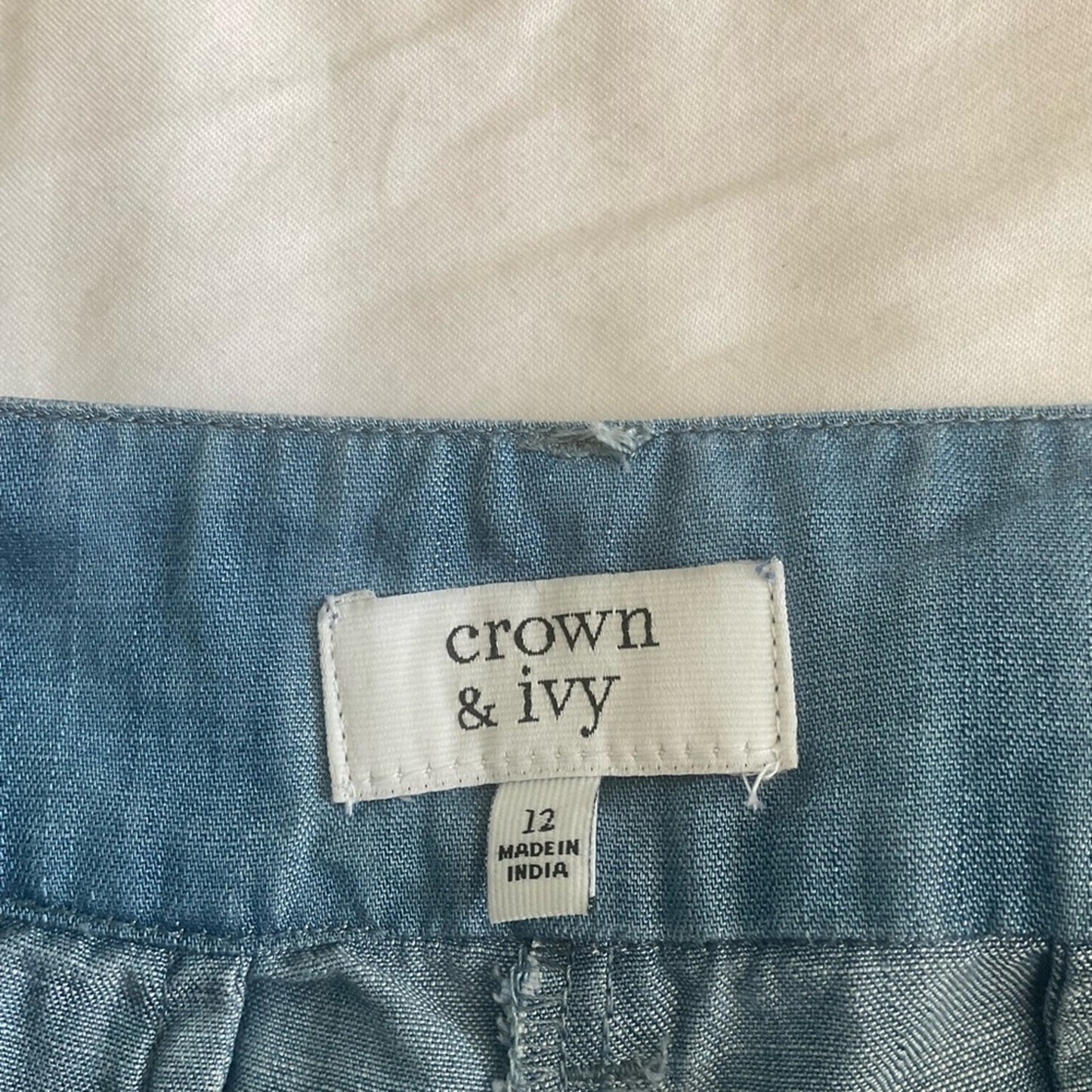 crown & ivy Blue Wide Leg Pants