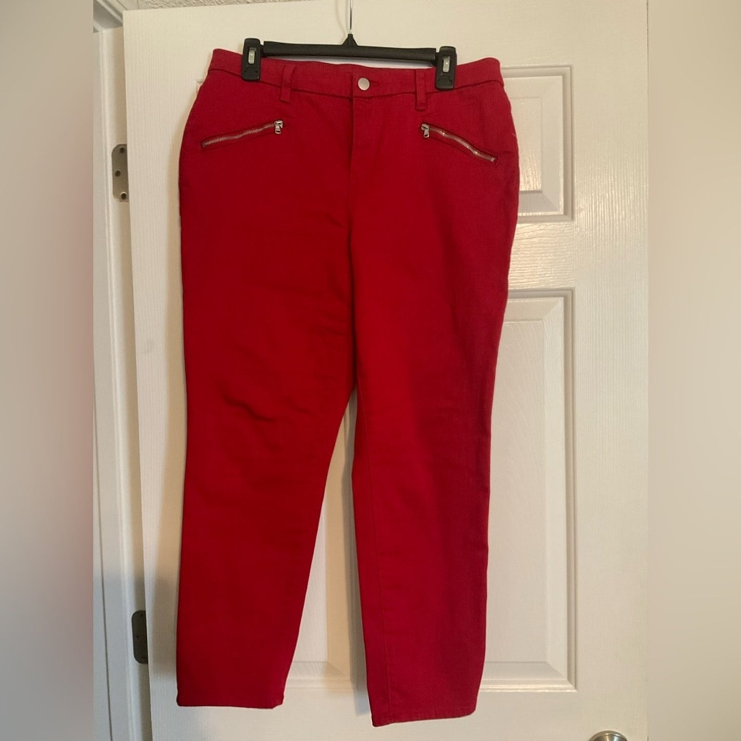 Chico's Red Ankle Pants
