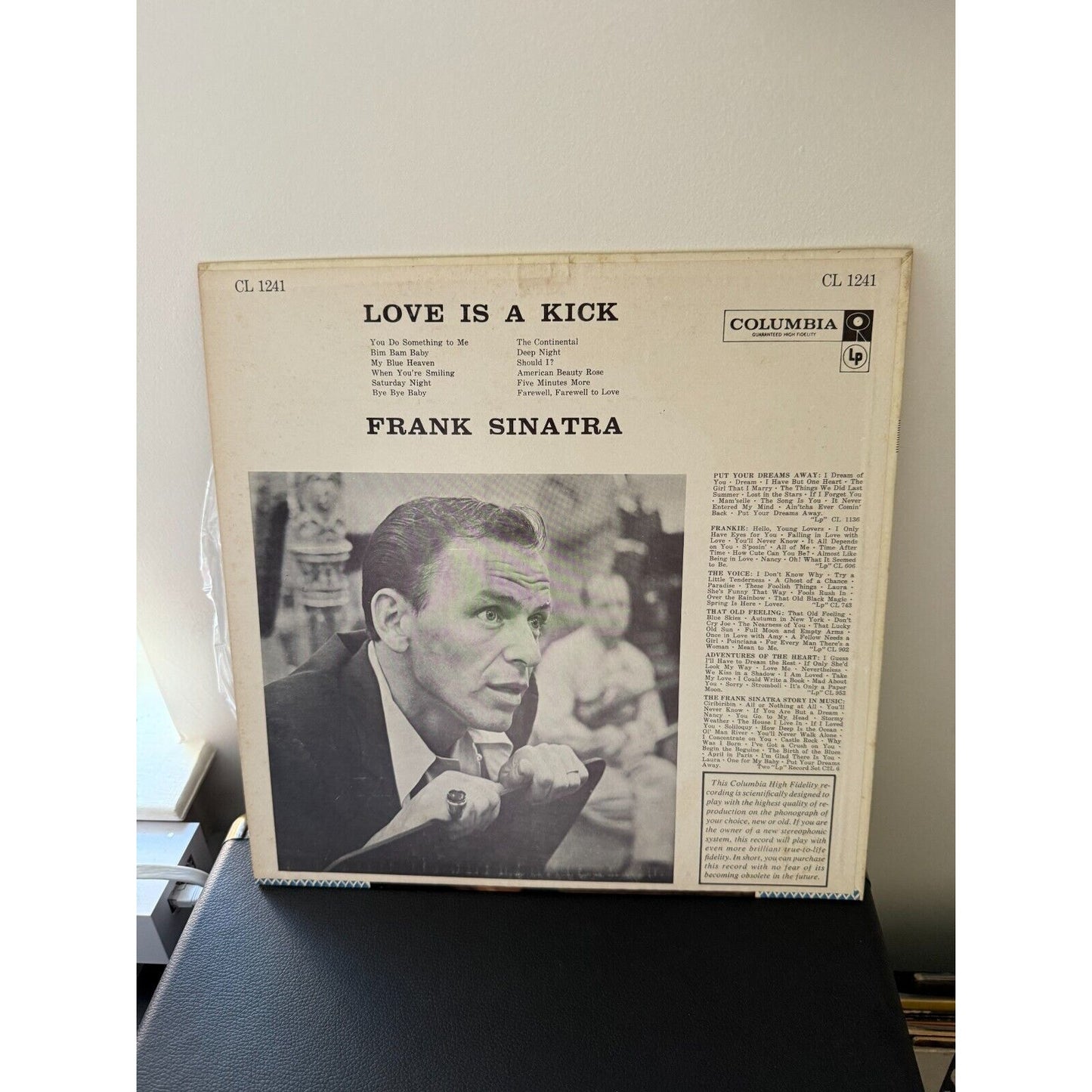 Frank Sinatra Love Is A Kick Columbia CL 1241 Vinyl LP