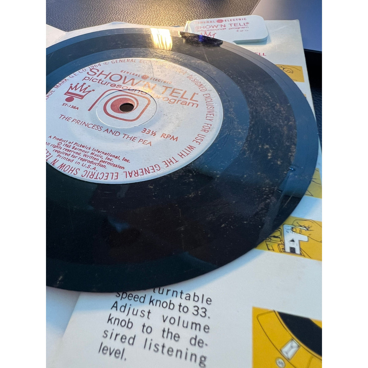 Show'N Tell Picturesound Program The Princess and the Pea ST-138 Vinyl LP Record