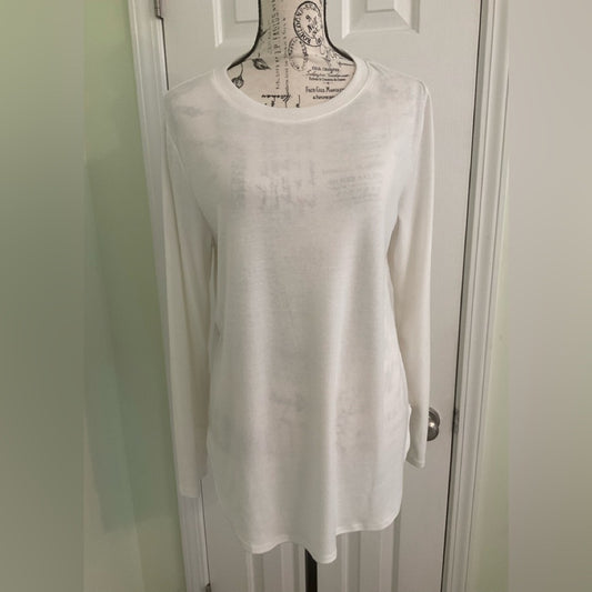 Classic White Long Sleeve Women's Top
