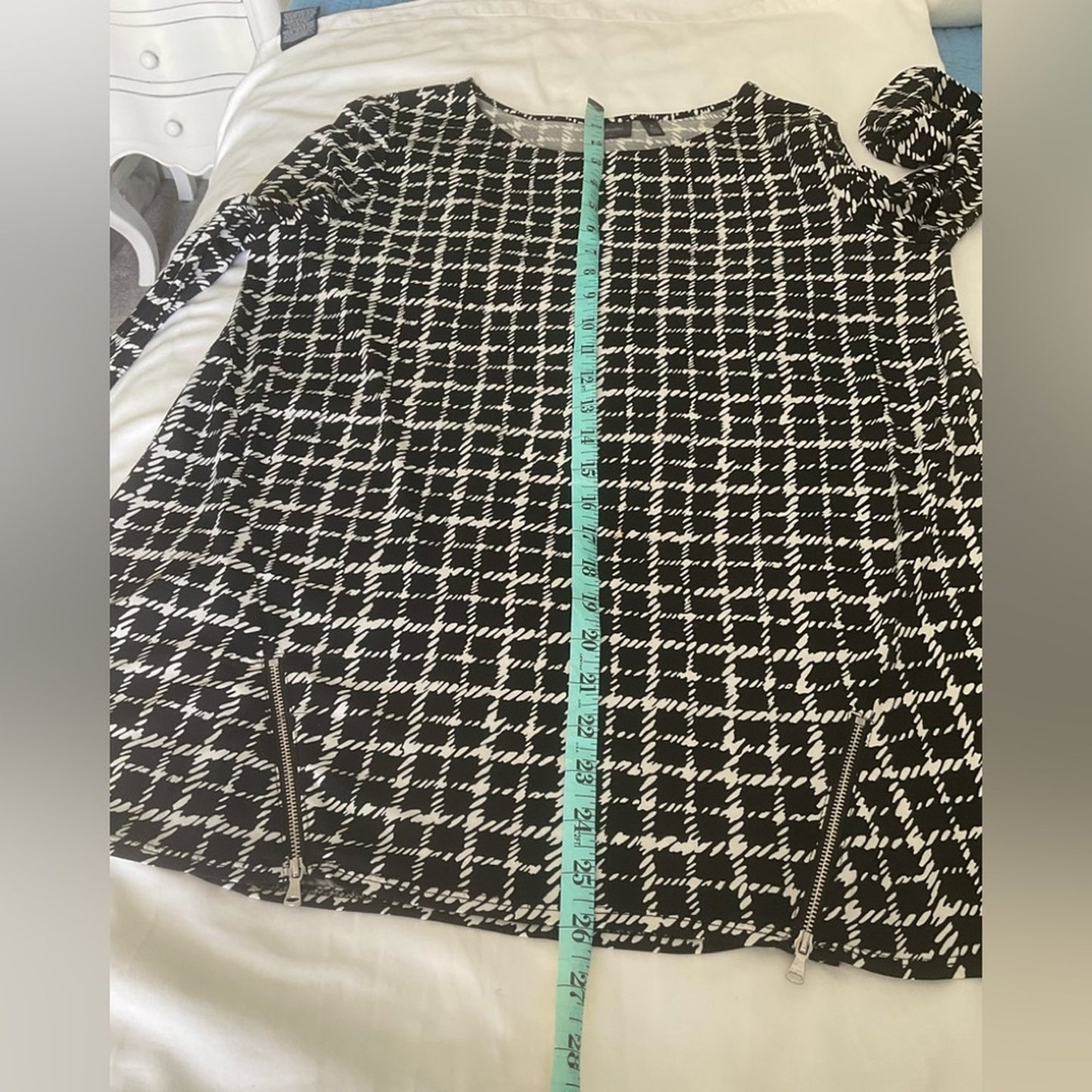 Rafaella Black and White Checked look Tunic