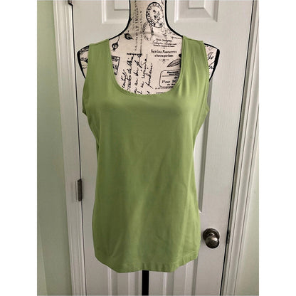 Chico's Microfiber Tank Top Green Size 2