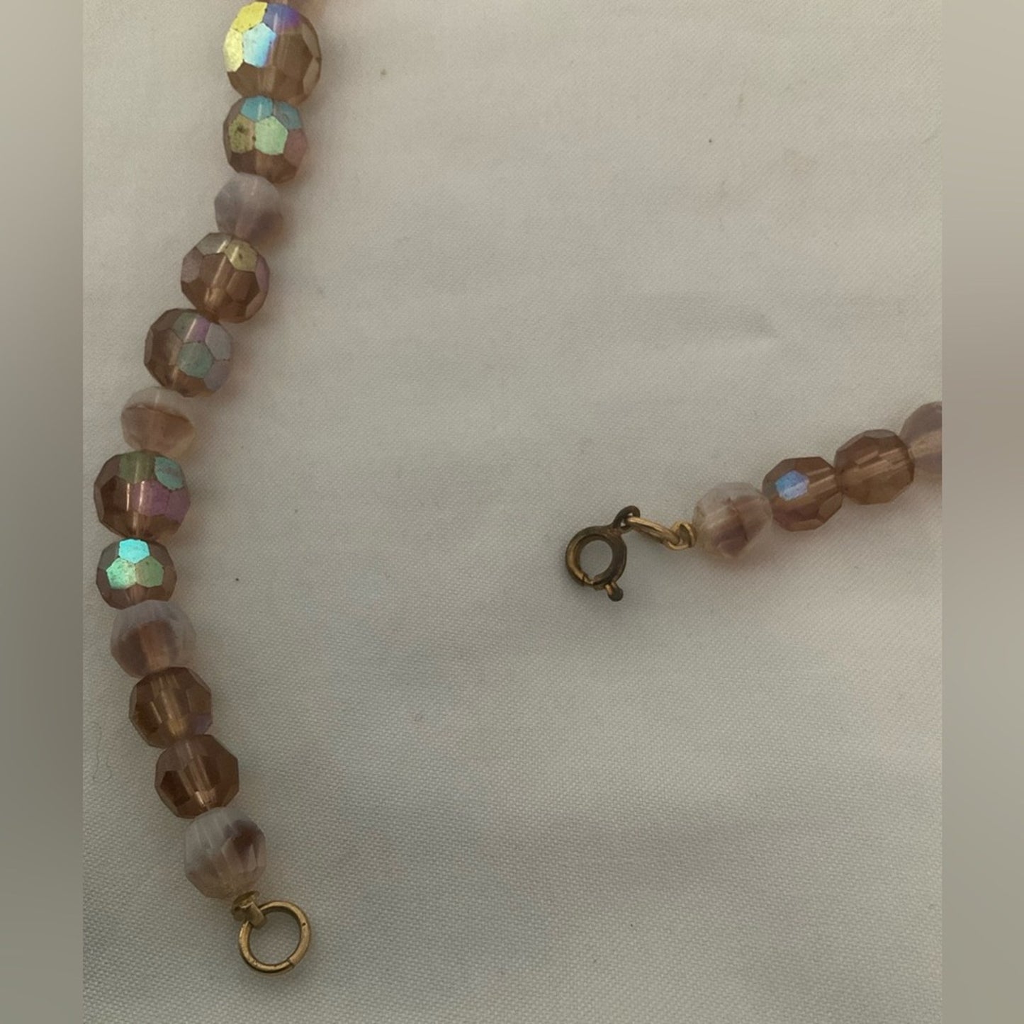 Joan Rivers Vintage Iridescent Brown/Gold Beaded Necklace