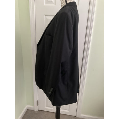 Joseph & Feiss Trio Mens Blazer 48S Black 100% Wool