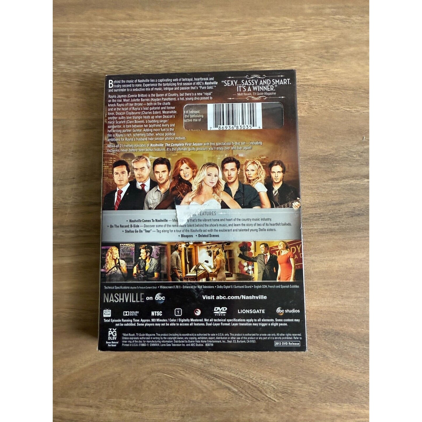 Nashville: The Complete First 1st Season 1 DVD BRAND NEW SEALED 2013