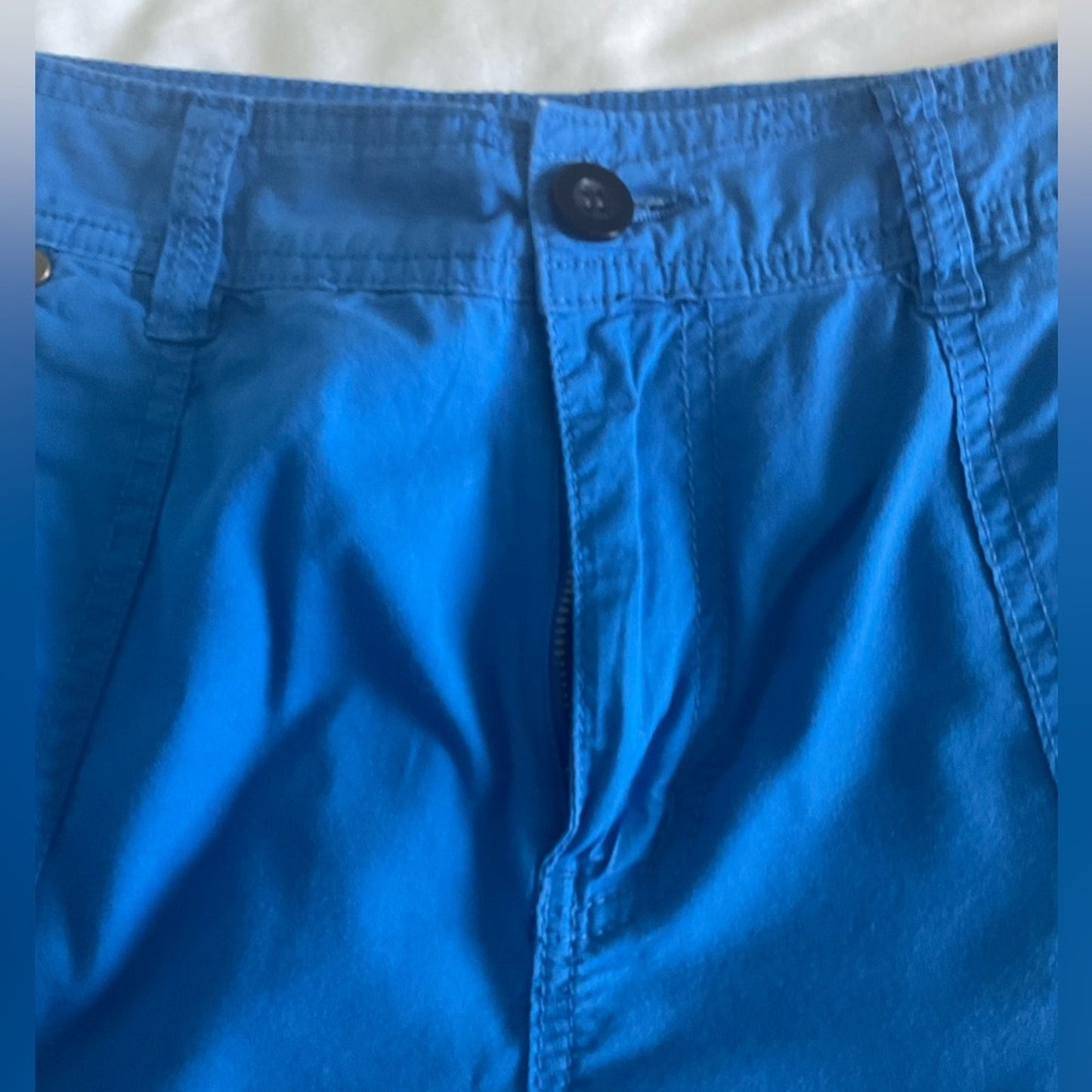 Kim Rogers Blue Bermuda Shorts Relaxed Fit