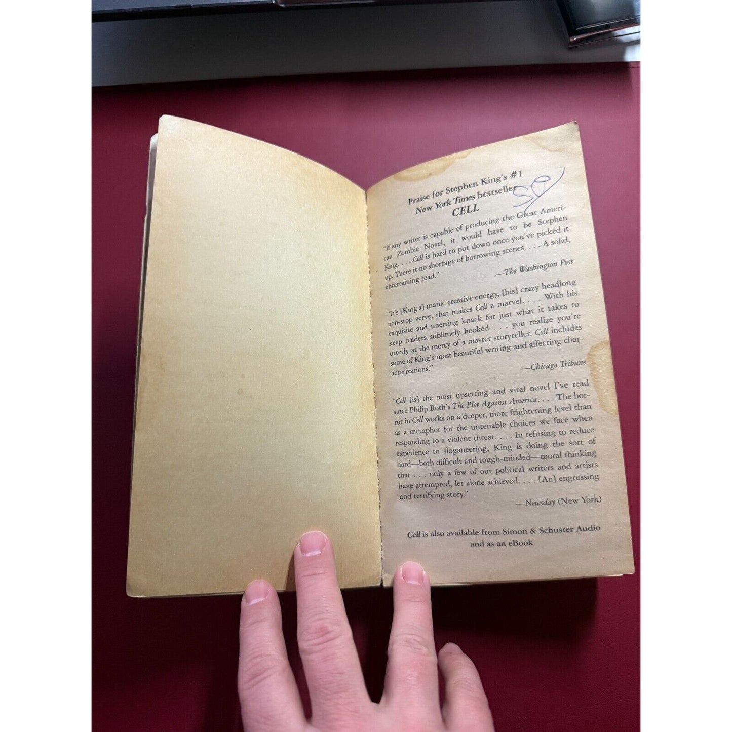 Cell: Your Number Is Up! Stephen King - 2006 Paperback