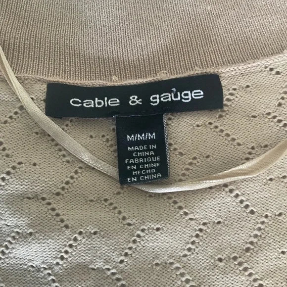 Cable & Gauge Sweater