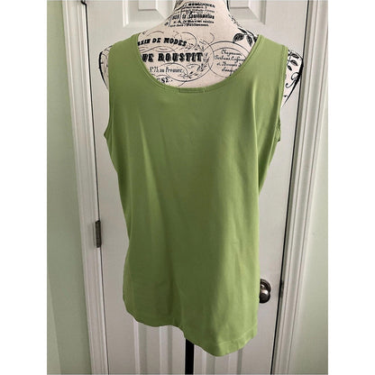 Chico's Microfiber Tank Top Green Size 2