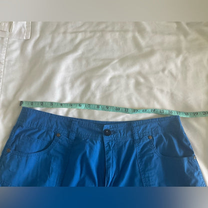Kim Rogers Blue Bermuda Shorts Relaxed Fit