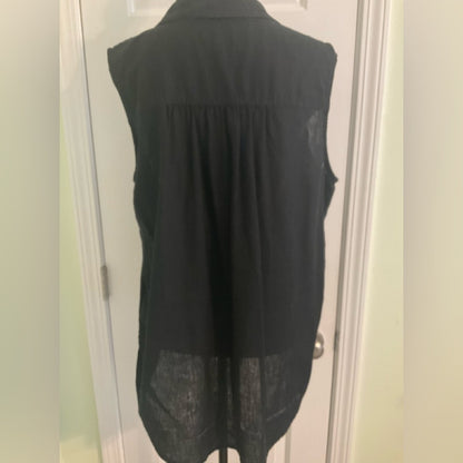 Style & Co. Black Sleeveless Tunic