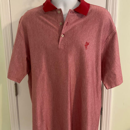 Ashworth Red Polo Shirt Classic Short-Sleeved Design