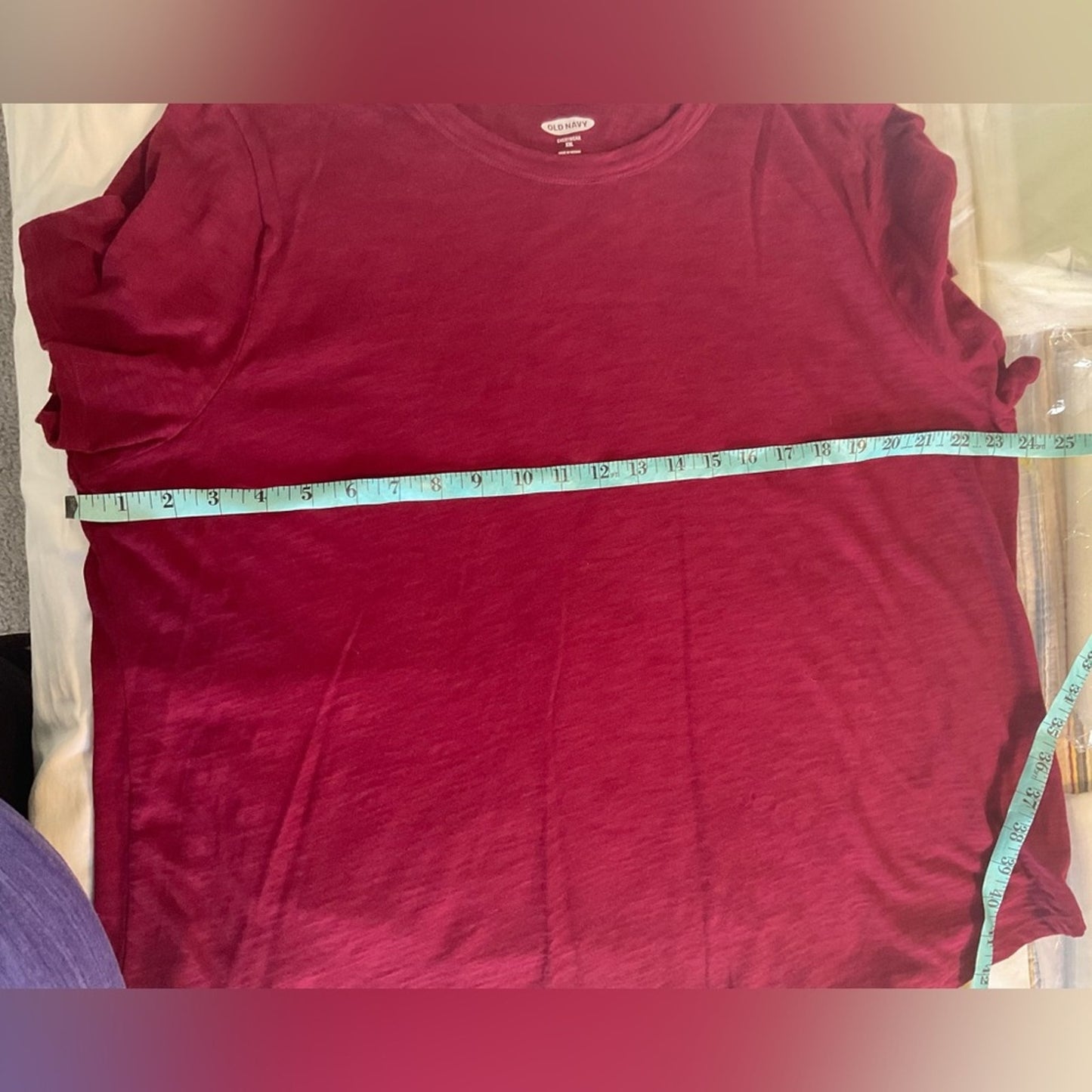 Old Navy Burgundy Everywear T-Shirt - Womens