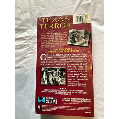 John Wayne Texas Terror VHS Tape