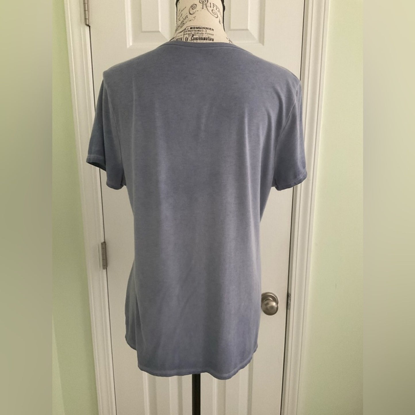 Time and Tru Soft Blue Short Sleeve Tee