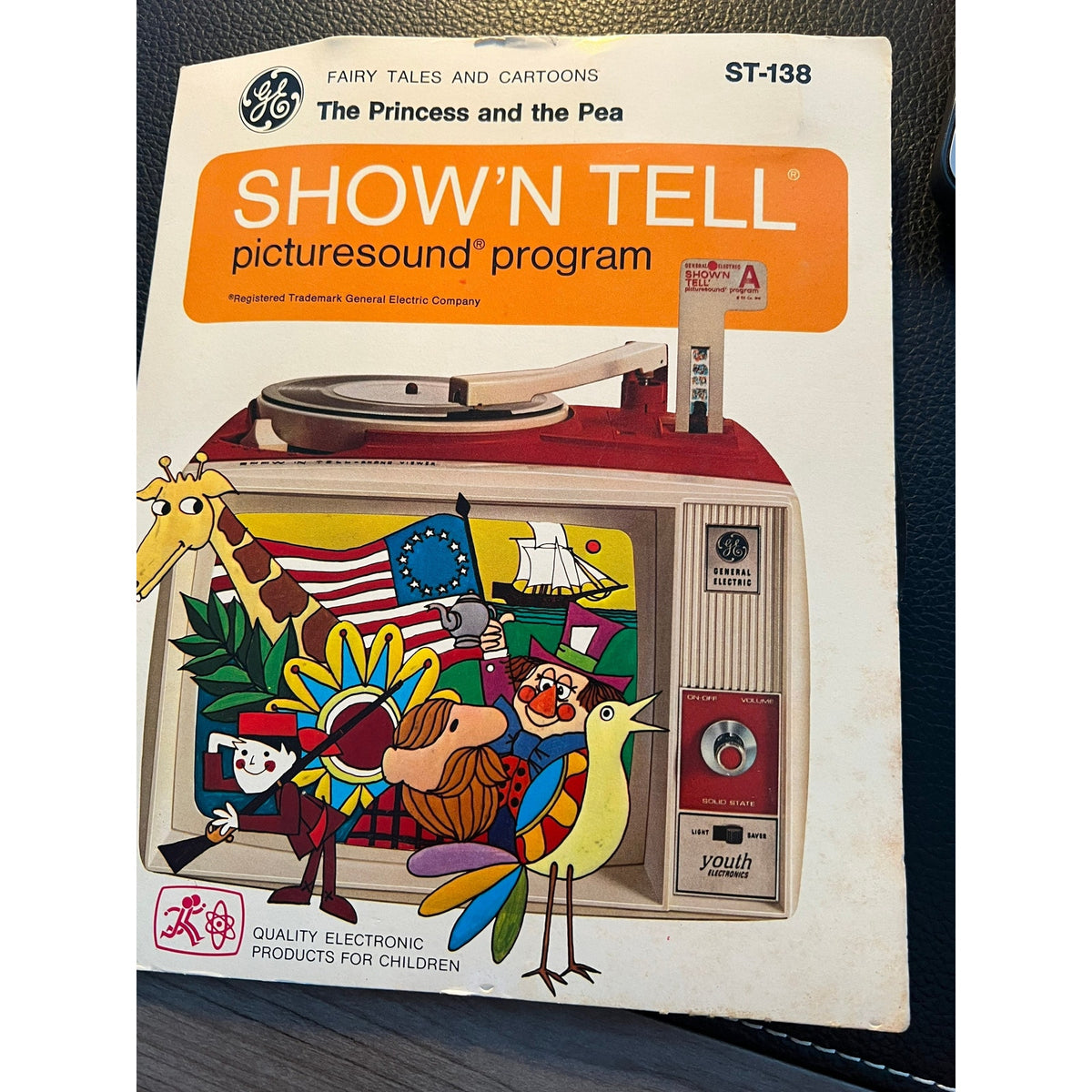 Show'N Tell Picturesound Program The Princess and the Pea ST-138 Vinyl LP Record