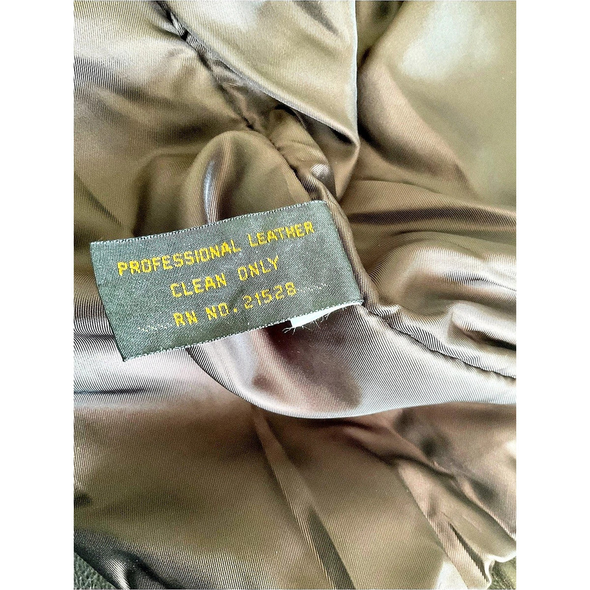 Vintage Reed Leather Bomber Jacket Brown