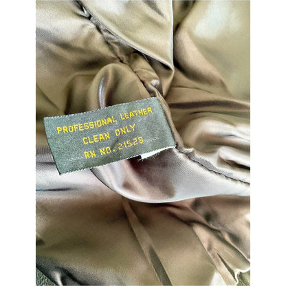 Vintage Reed Leather Bomber Jacket Brown