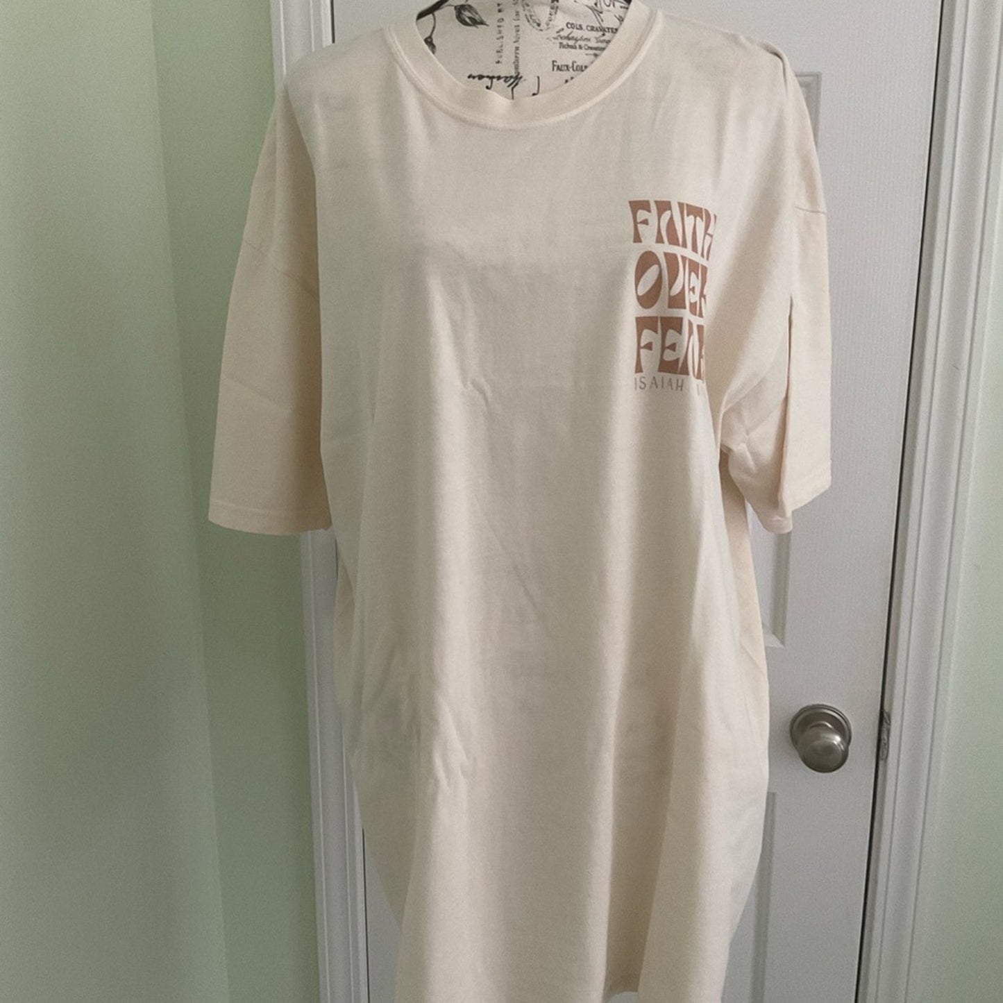 Comfort Colors Cream Faith Graphic Tee