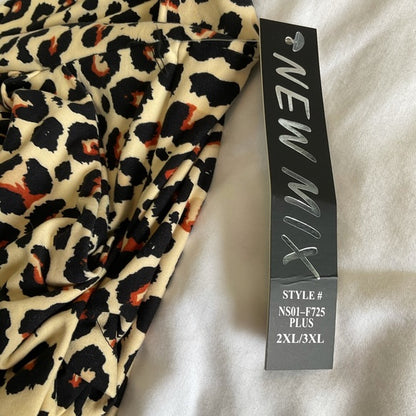 New Mix leopard print shorts