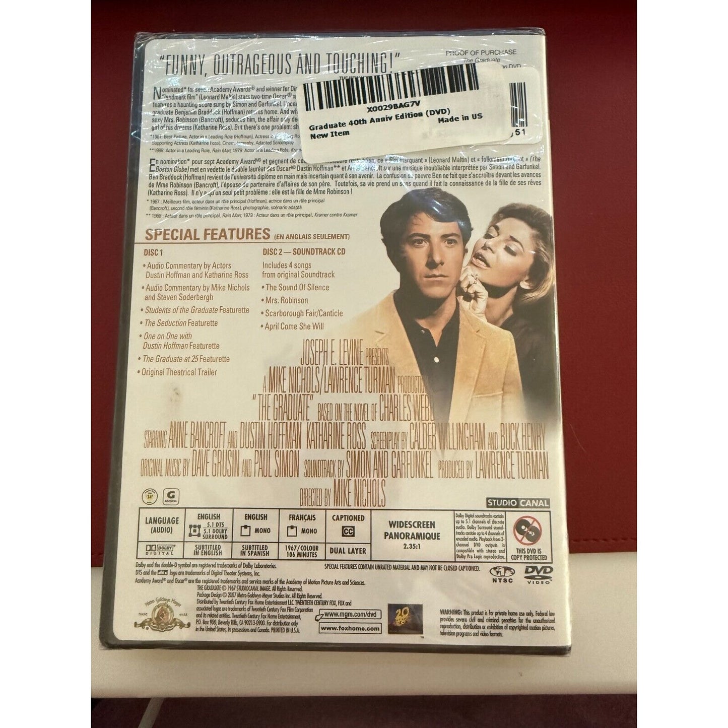 The Graduate (40th Anniversary Collector's Edition) DVDs