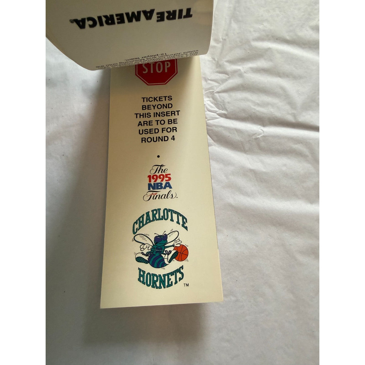 Charlotte Hornets Vintage 1995 Playoff Tickets - Nearly Complete Book NBA - Rare