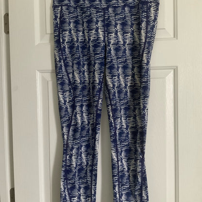 Vineyard Vines Blue and White Patterned Yoga/athletic Pants