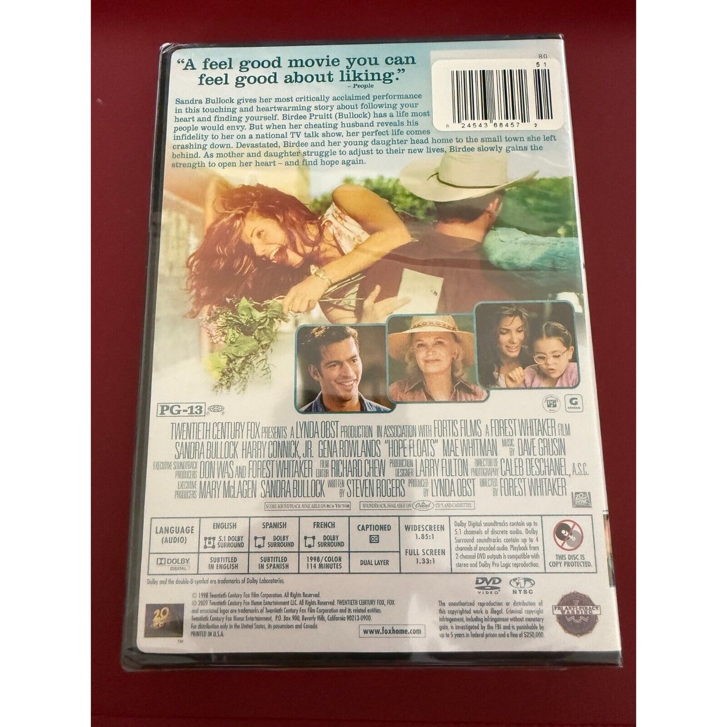 Hope Floats ,(DVD, 1998), NEW and sealed romantic comedy