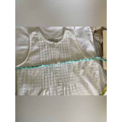 LOFT Checkered texture Cotton Blouse
