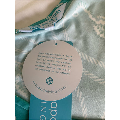 Escapada Turquoise Seahorse Rope-Print V-Neck Tunic