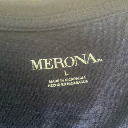 Merona Dark Blue V-Neck Short Sleeve Tee