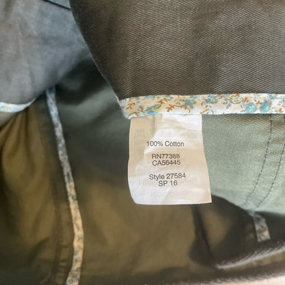 J. Crew relaxed boyfriend field jacket in dark green.