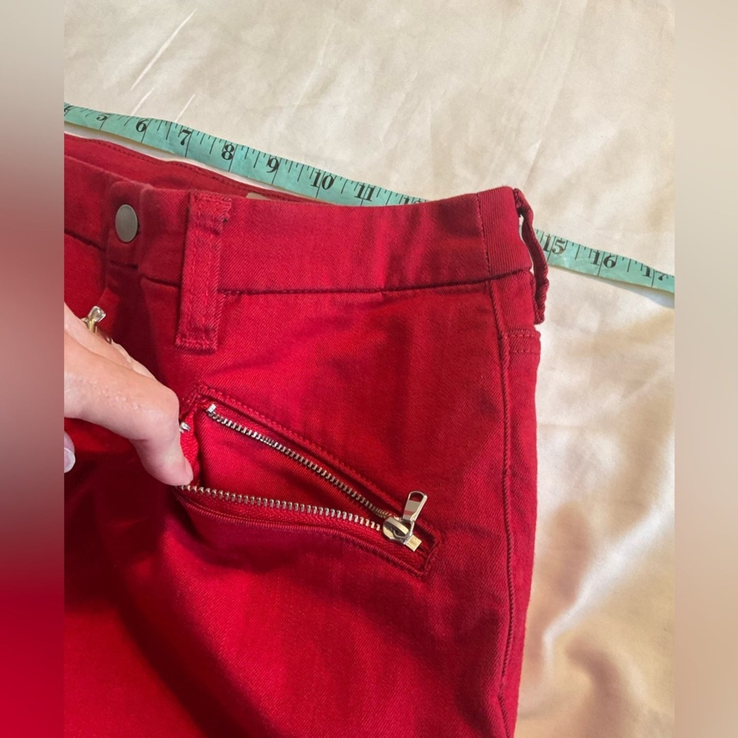 Chico's Red Ankle Pants