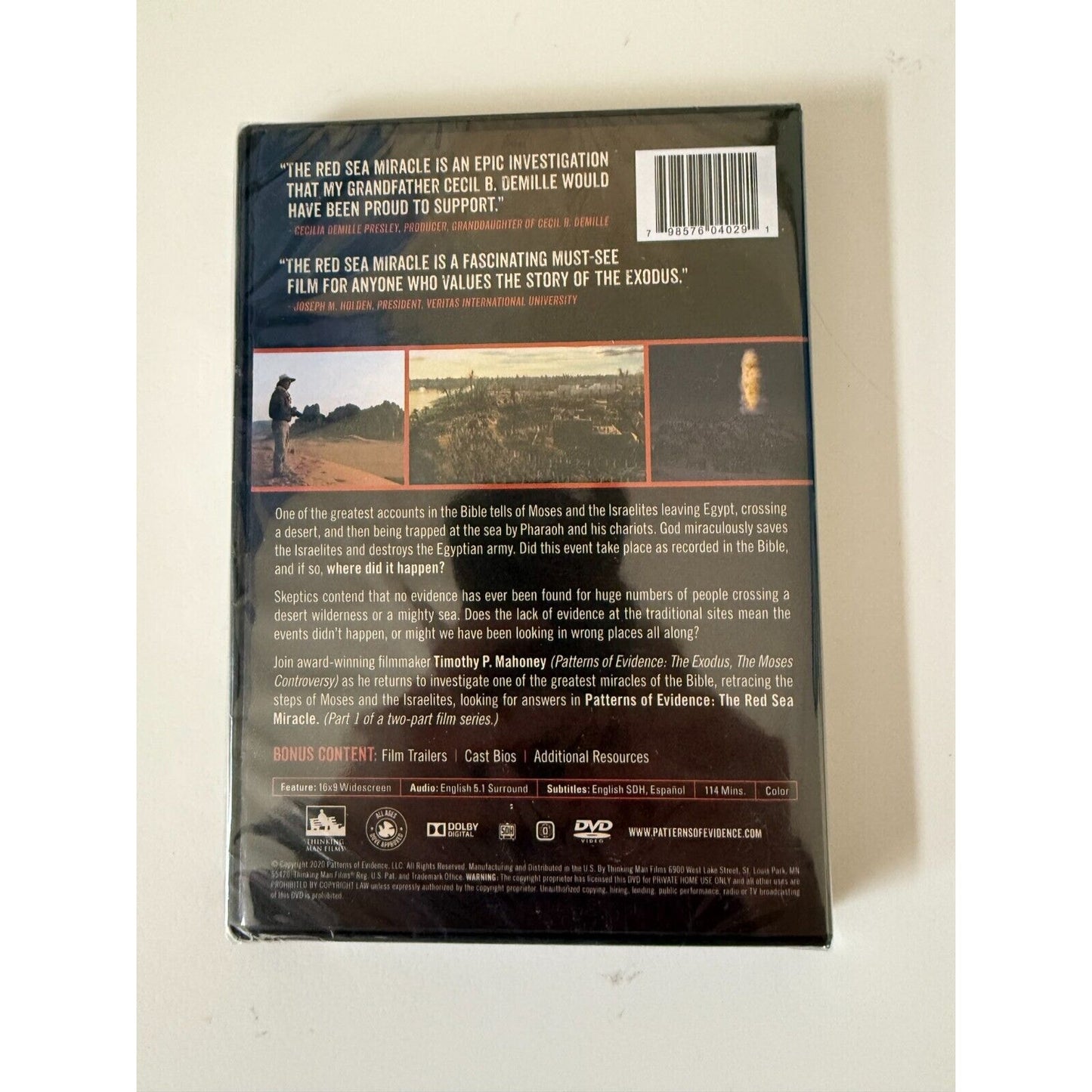 THE RED SEA MIRACLE PART 1 of two [DVD, 2020] Patterns Of Evidence SEALED NEW