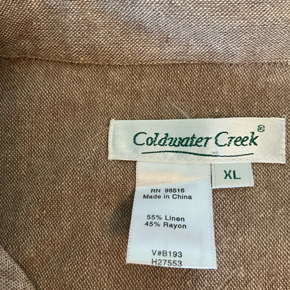 Coldwater Creek linen blouse - Brown