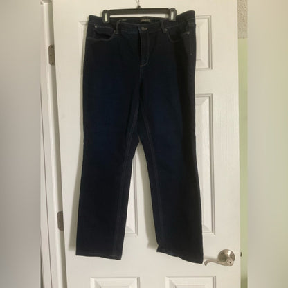 Talbots Women's Dark Blue Straight Leg Jeans