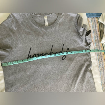 Bella Canvas Gray 'Homebody' Short Sleeve Tee